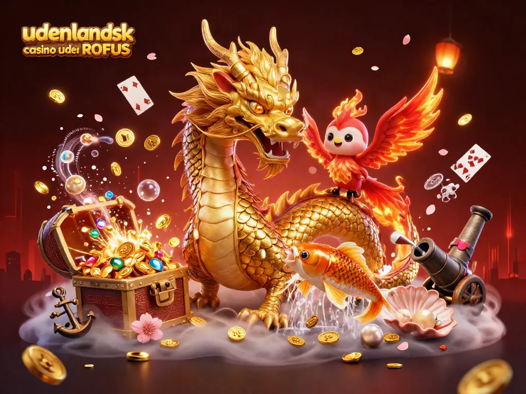 Experience excitement at udenlandsk casino uden ROFUS with dynamic characters and games in a vibrant scene.