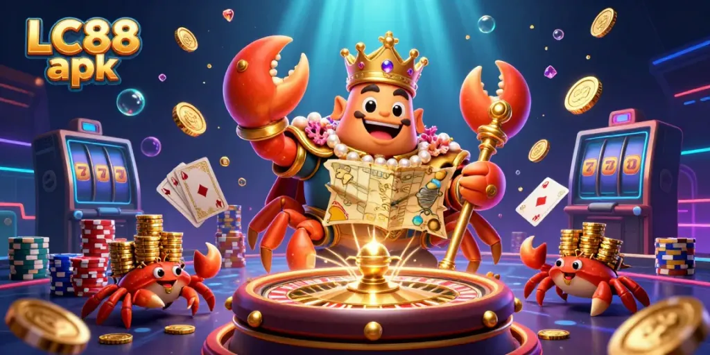 Engage with the vibrant LC88 apk gaming experience through an exciting underwater casino adventure.