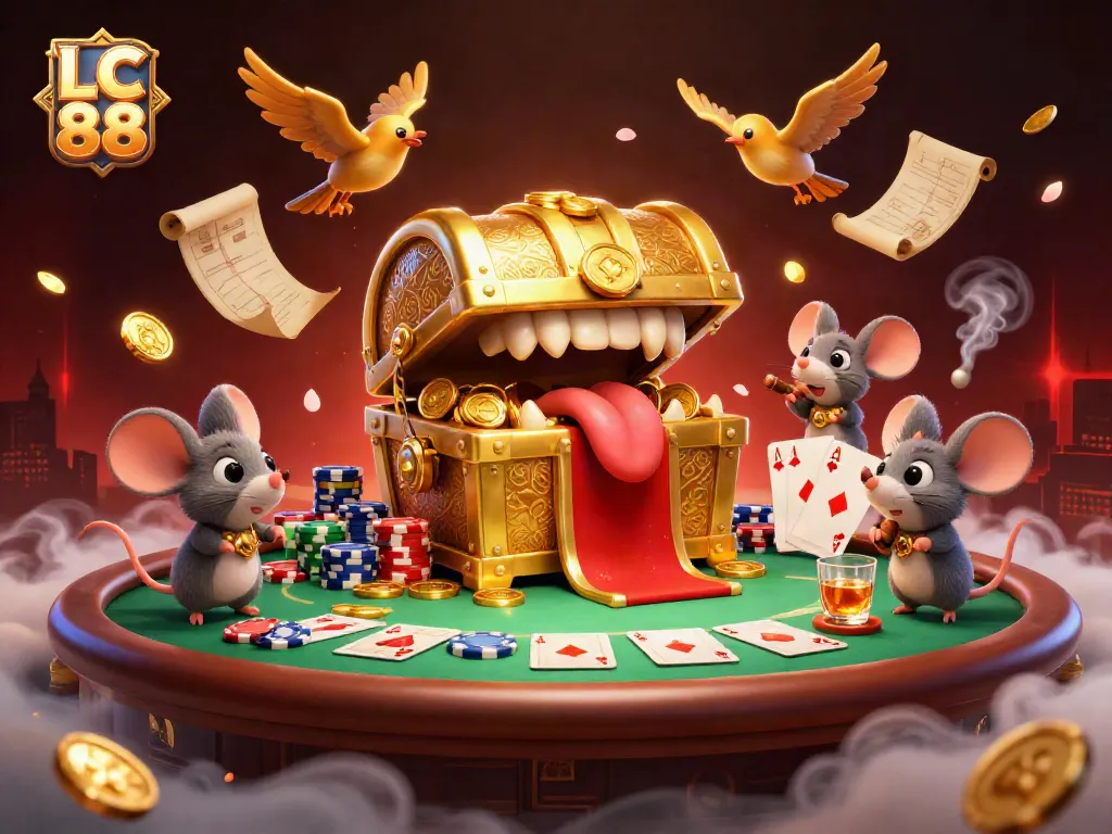 Experience the vibrant world of LC 88's online casino with dynamic gaming scenes and rich visuals.