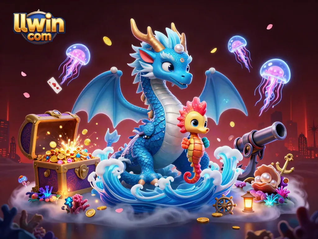 Engage with thrilling gaming at llwin com, showcasing a vibrant underwater casino adventure with dynamic characters.