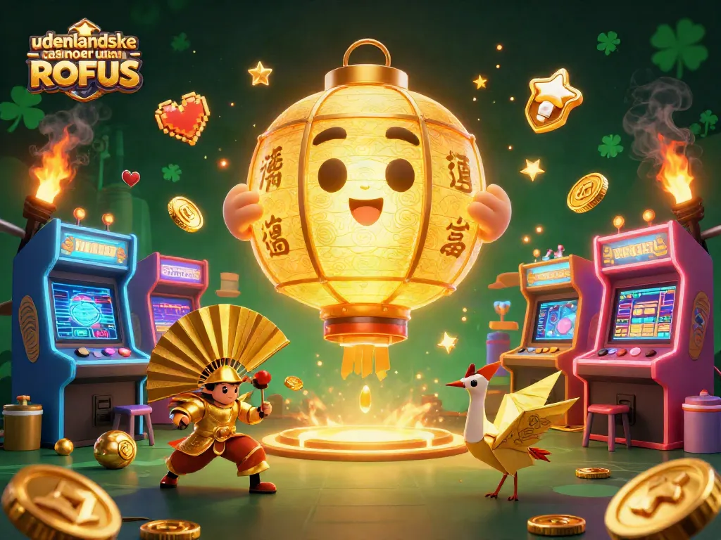 Experience udenlandske casinoer uden ROFUS with colorful online gaming and lucky spirits in a lively casino scene