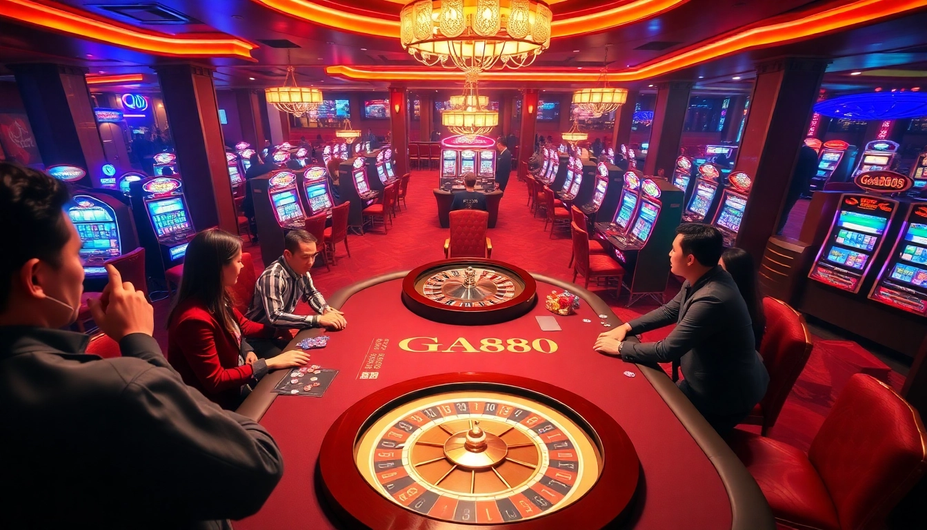 Experience the excitement at Ga888's high-stakes betting table during a thrilling casino night.