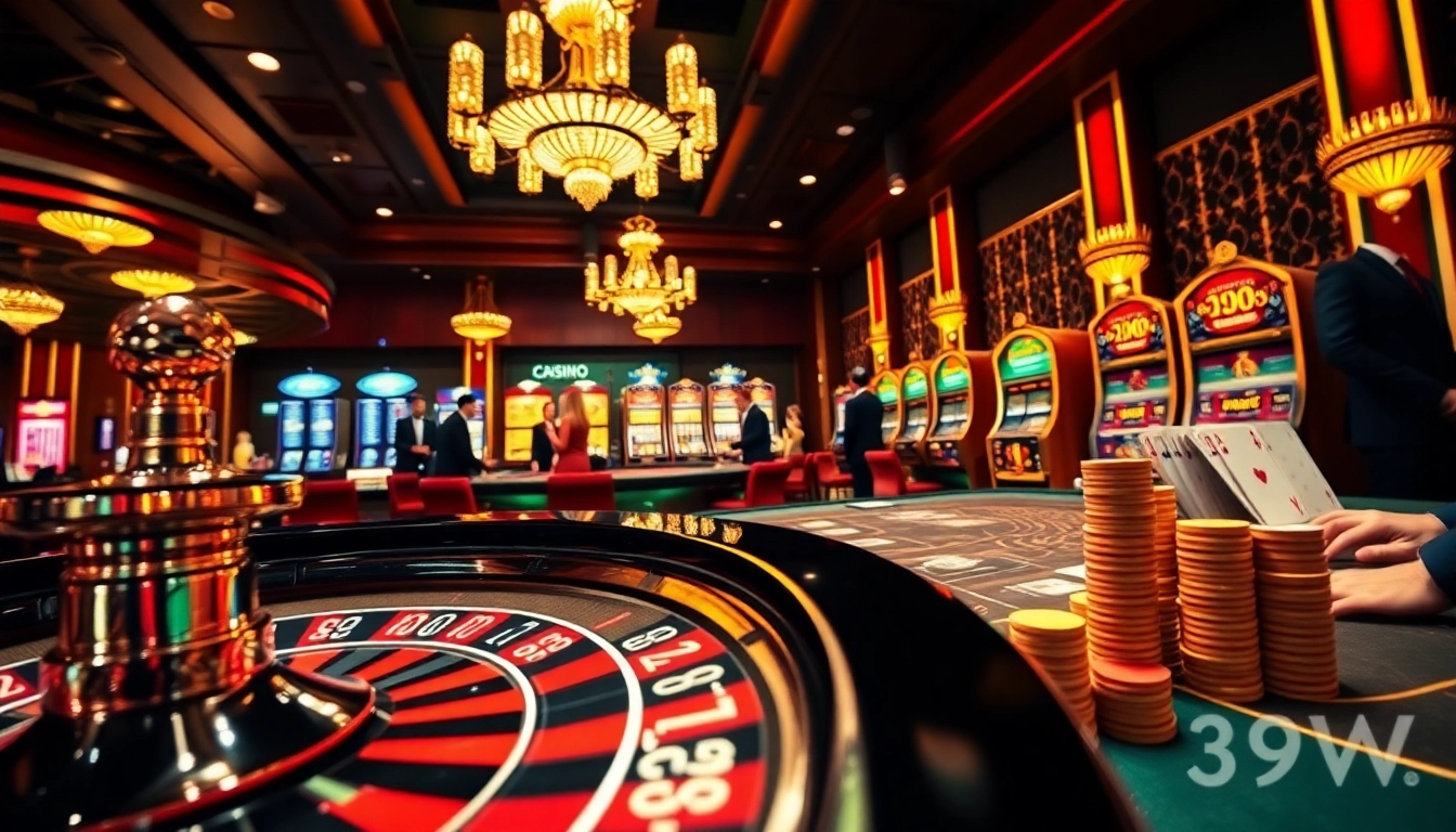 Players engaging in thrilling casino games at 399W's luxurious gambling venue.