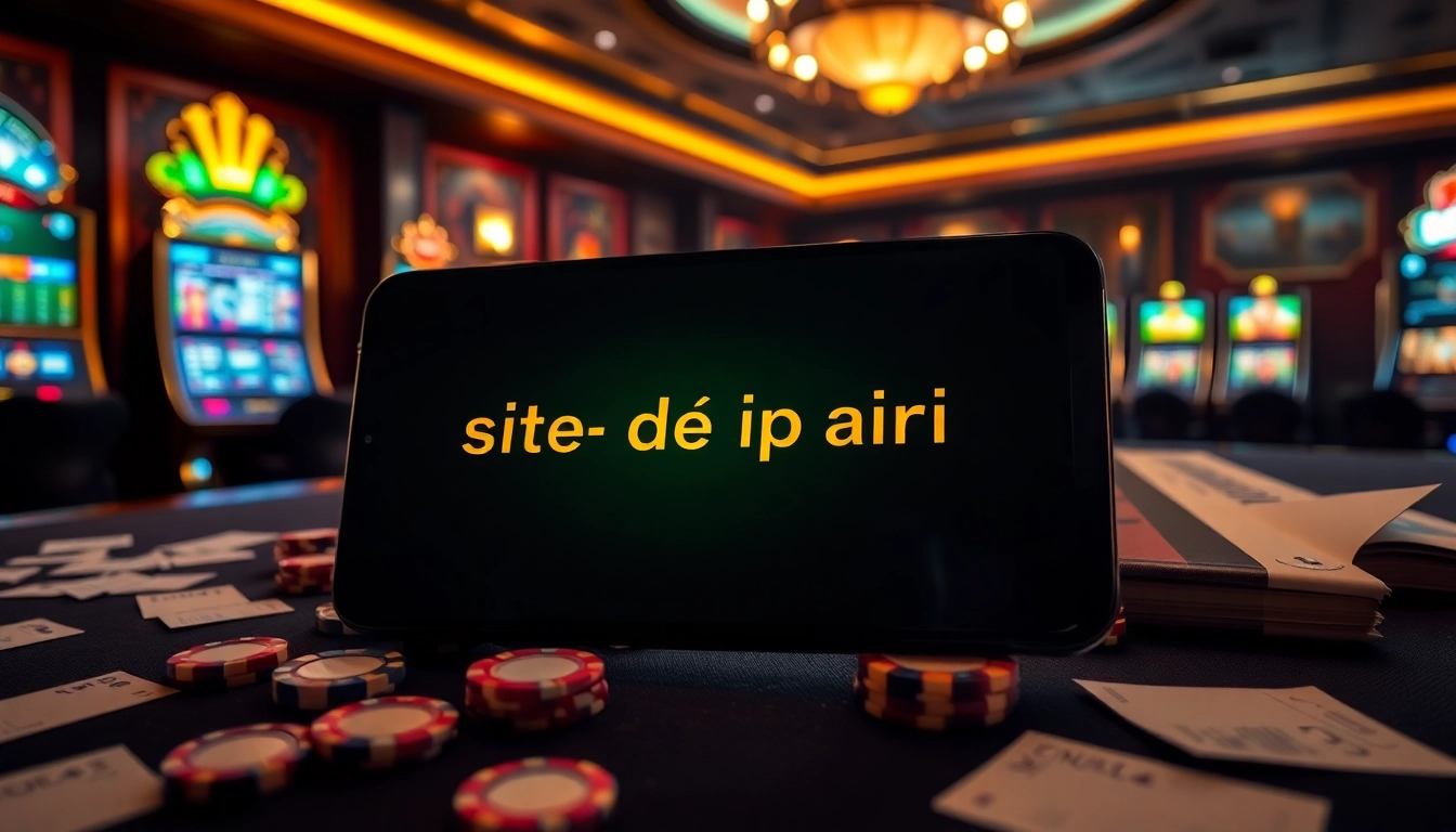 Engaging online gambling experience on a site de pari en ligne, highlighting casino tables and betting slips.