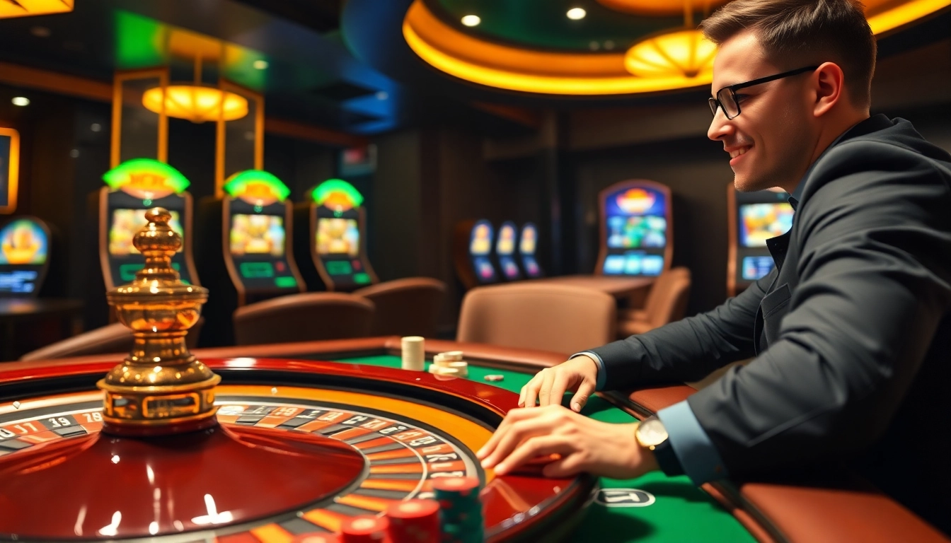 Experience exciting gaming at f8bet with players engaging in online gambling activities.