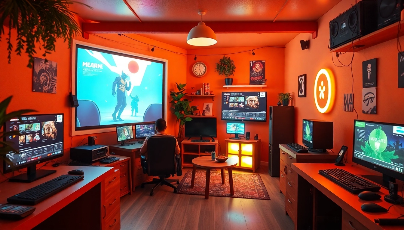 Engaging scene of users enjoying casual games at the 399W online gaming hub in Brazil, showcasing creativity and community.