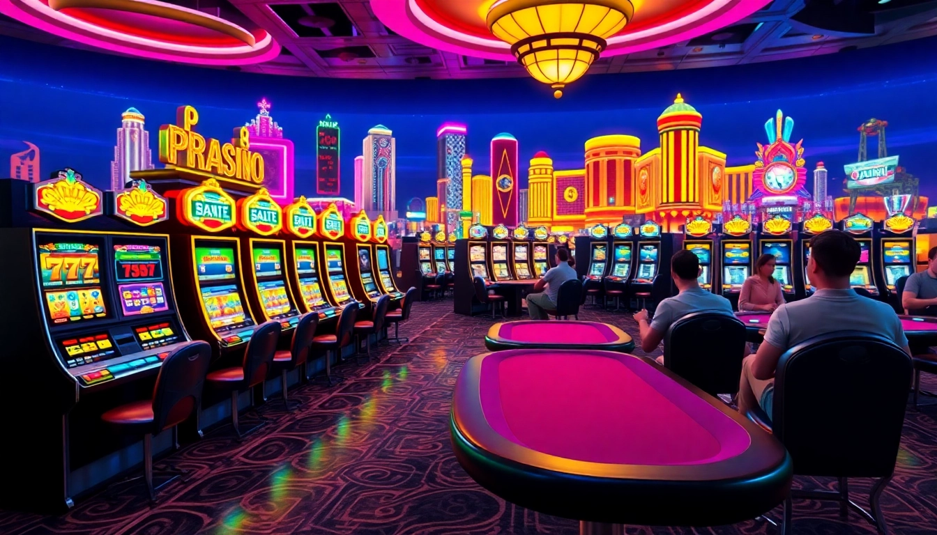 Explore the vibrant atmosphere of meilleur casino en ligne with engaging slot machines and poker tables.