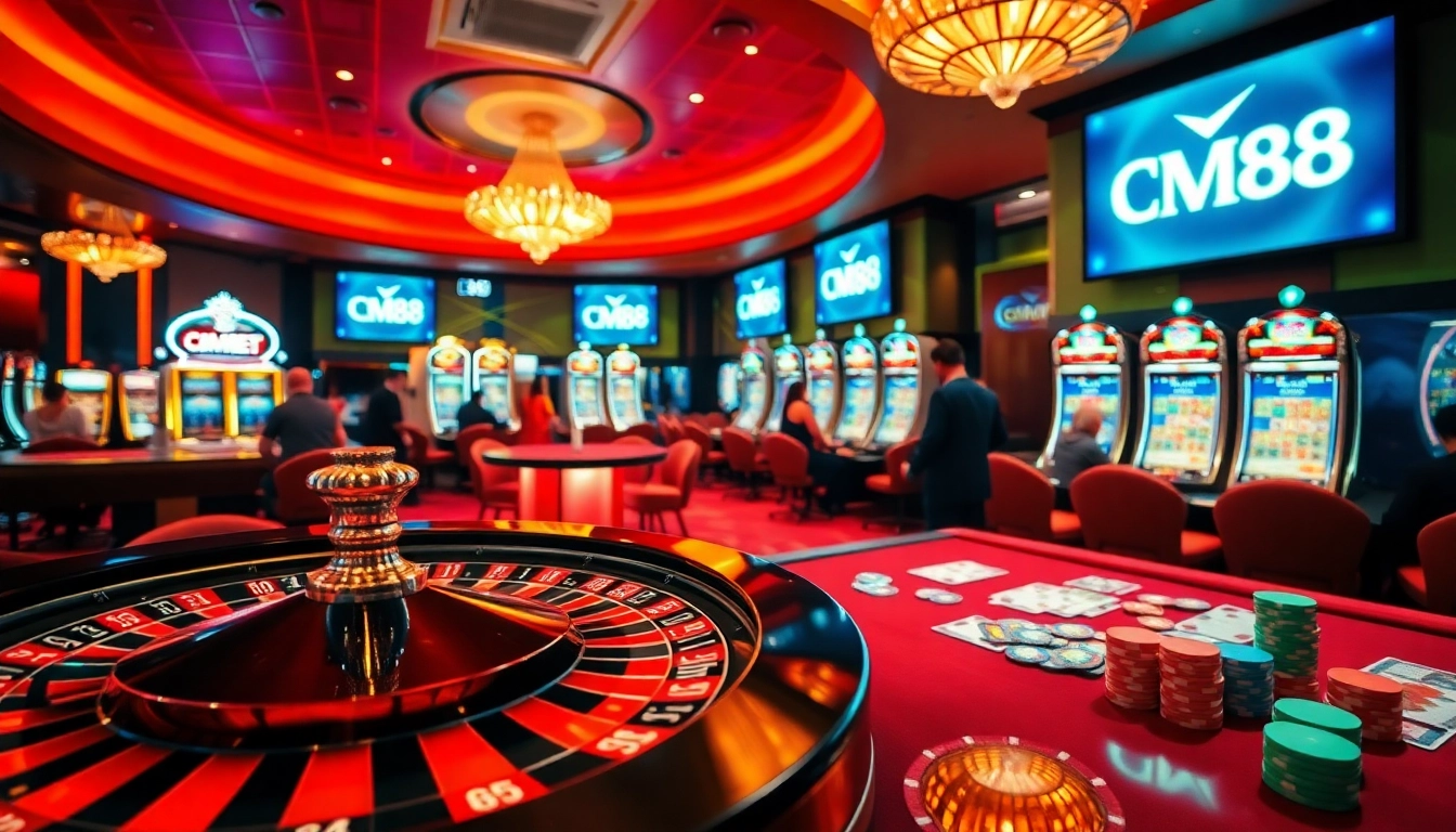 Experience high-stakes gambling at CM88 with an exciting casino atmosphere and vibrant roulette.