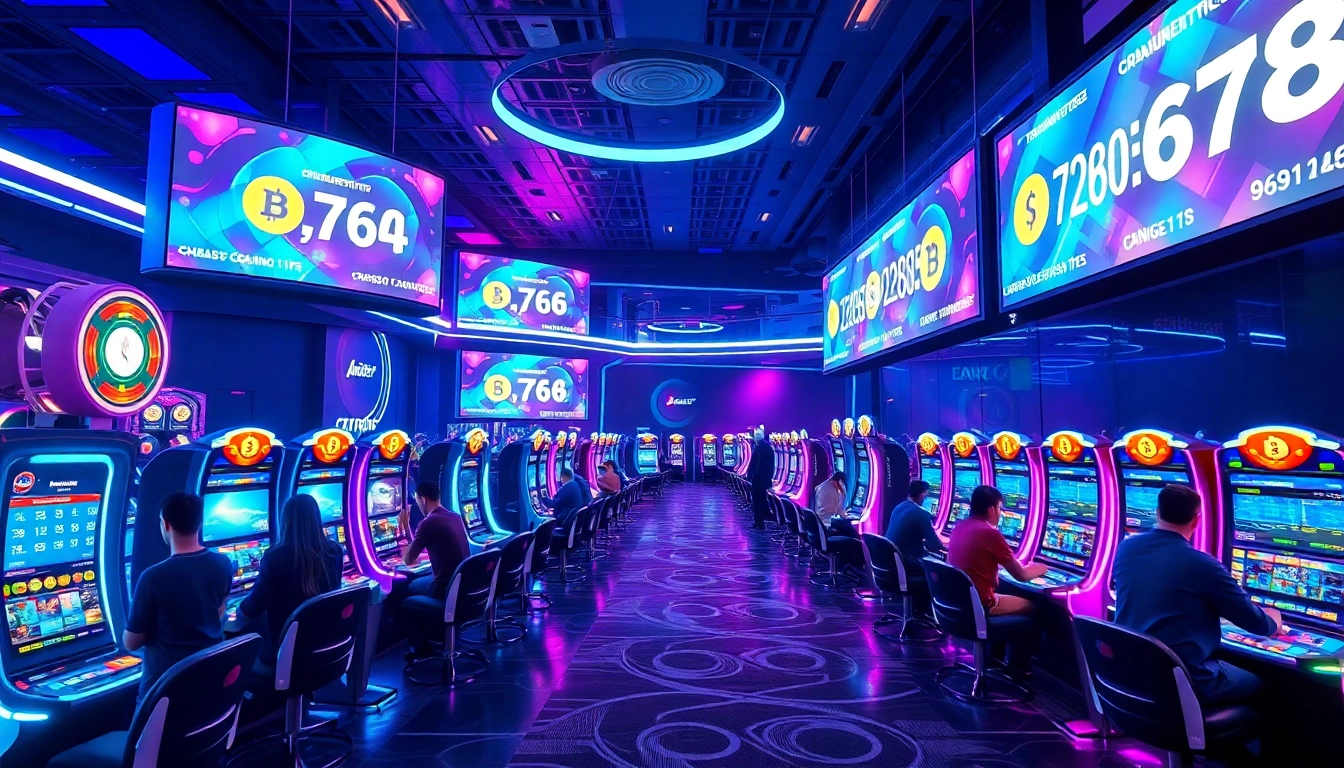 Découvrez le crypto casino moderne avec des joueurs engagés dans des jeux captivants.