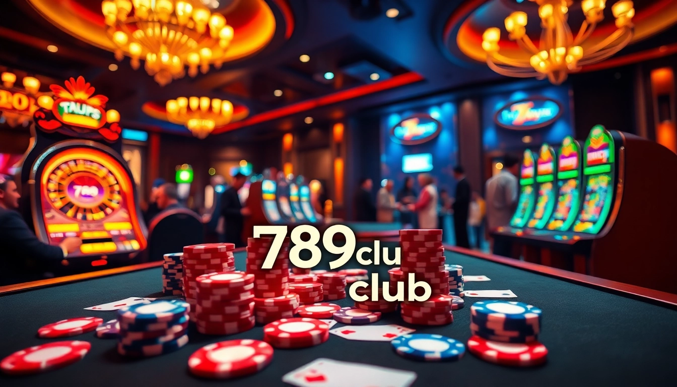 Experience thrilling gameplay at 789club with vibrant casino tables and high-end slot machines.
