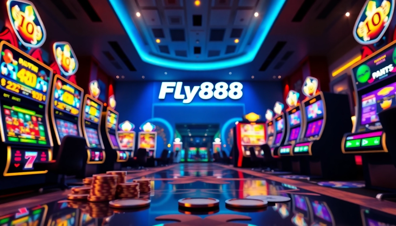 Fly88 gaming interface showcasing colorful graphics and immersive online betting experience.