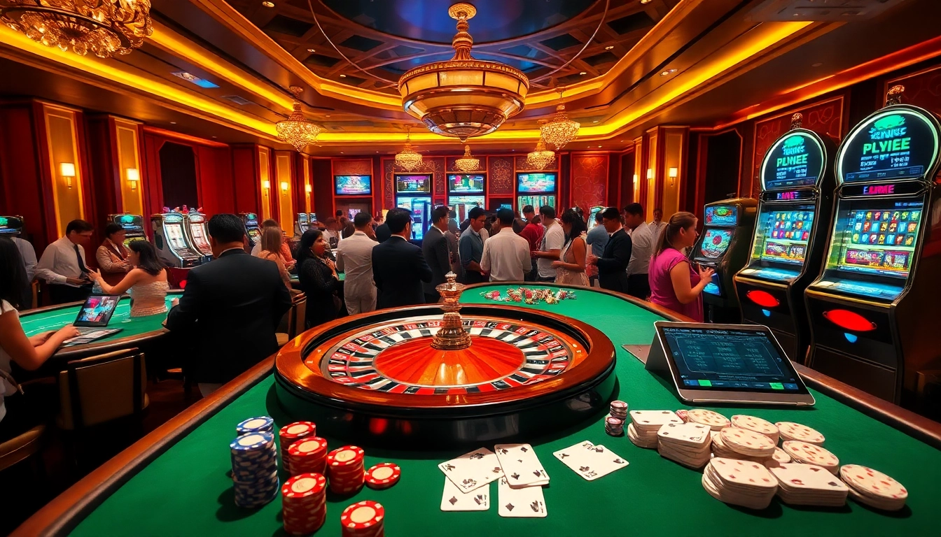 Experience thrilling live sports betting with excitement at https://luongsontv23.com/, showcasing engaging casino atmosphere.