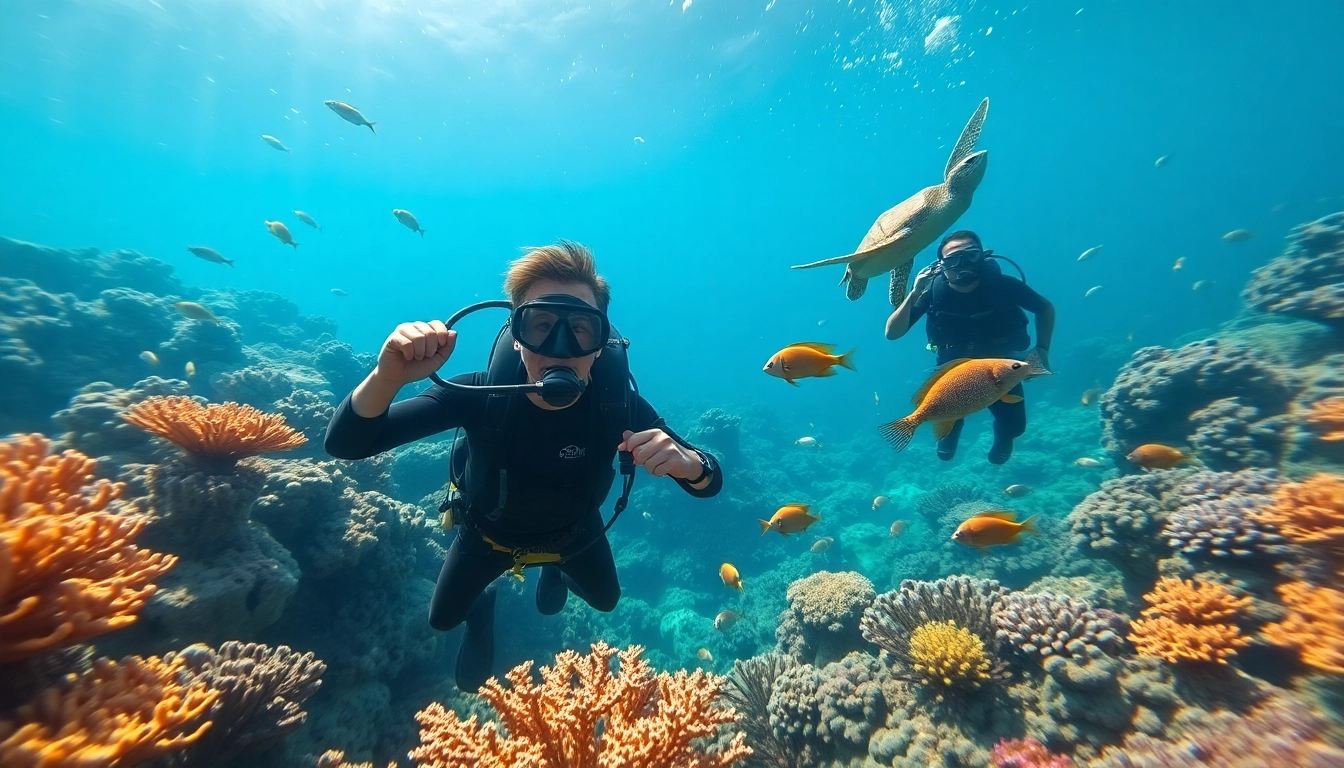 Vibrant plongée hurghada showcasing scuba divers exploring coral reefs and marine life. related image