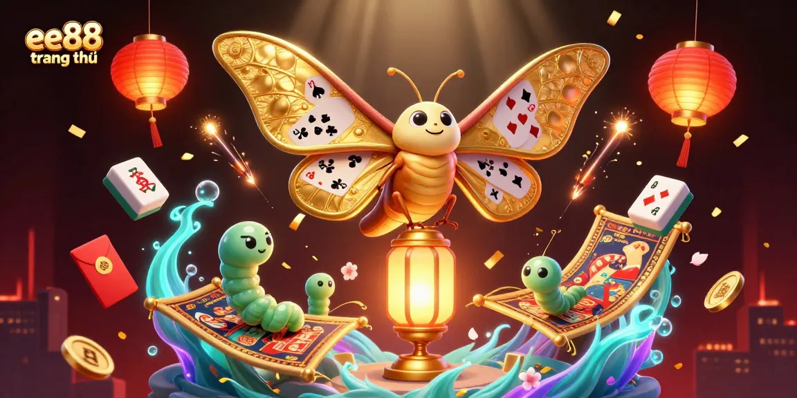 Experience the thrill of ee88 trang chủ as the golden moth reveals exciting casino scenes.
