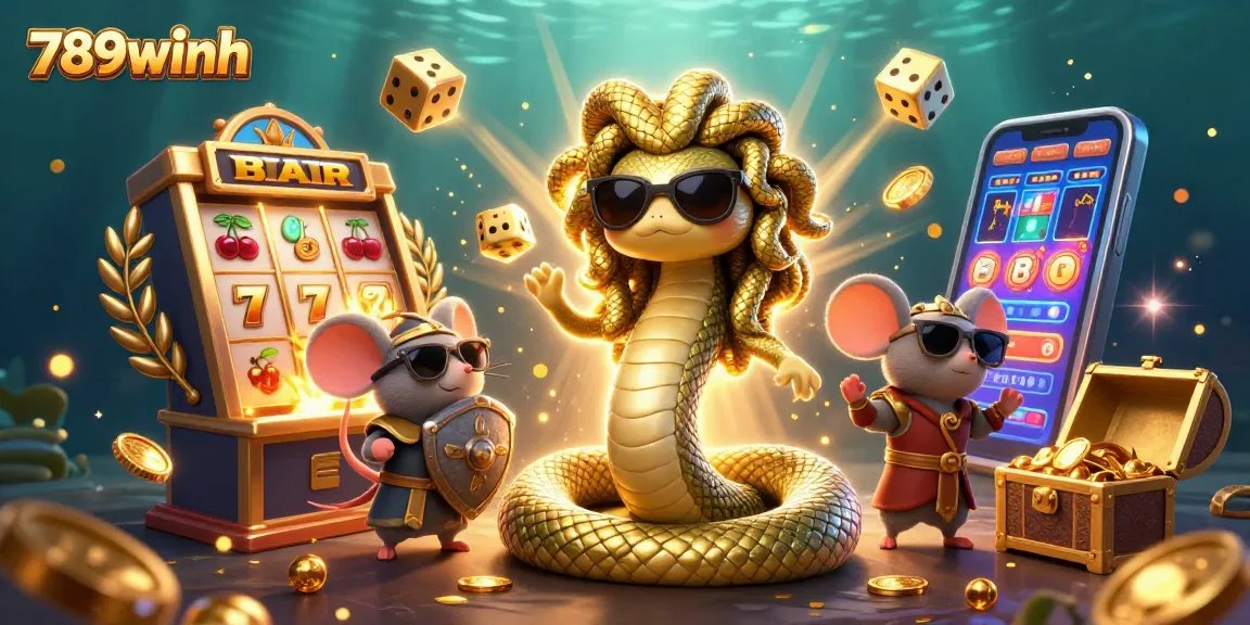 Spin to win at 789winh with Medusa and friends amidst a jackpot of gold and excitement.
