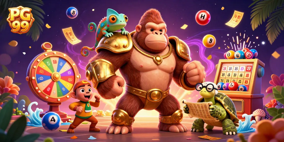 Catch the excitement of PG 99 with a vibrant 3D casino illustration featuring thrilling game elements.