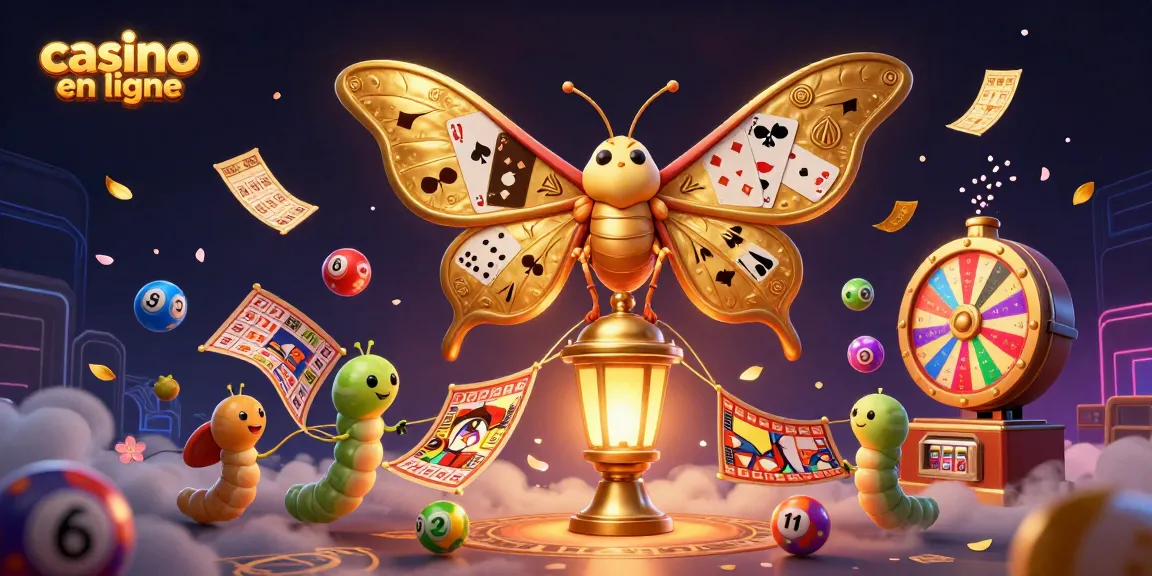 Jouez au casino en ligne avec des machines à sous et des éléments de loterie animés captivants.