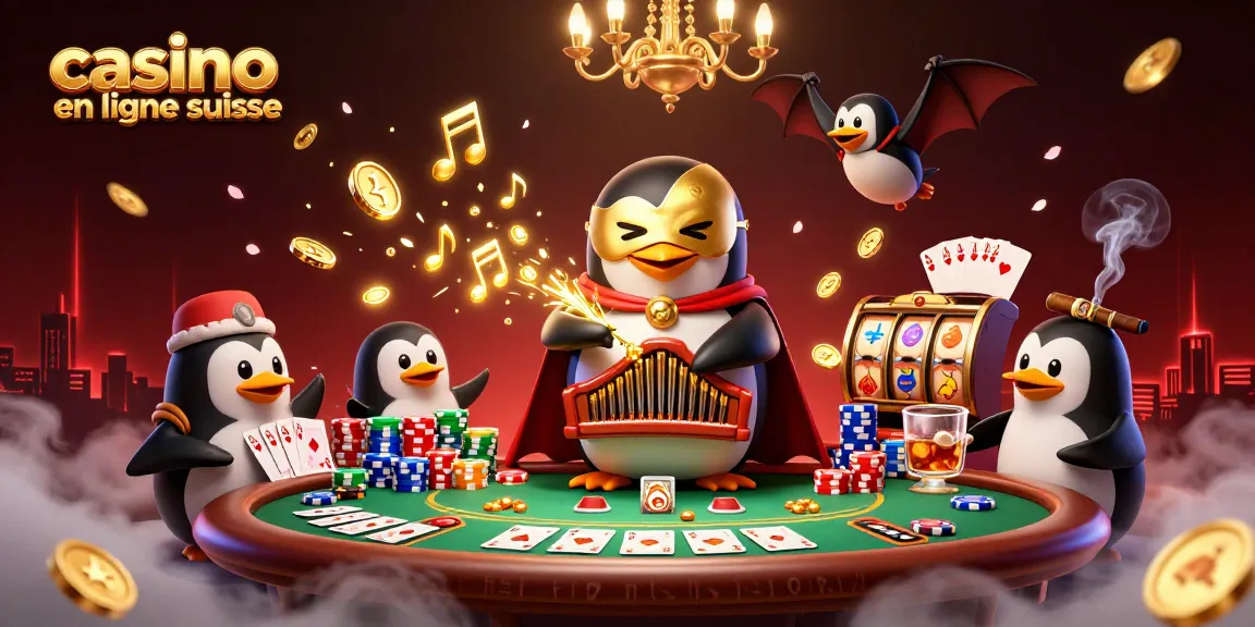 Profitez de l'expérience du casino en ligne suisse avec des personnages colorés et des éléments de jeu captivants.