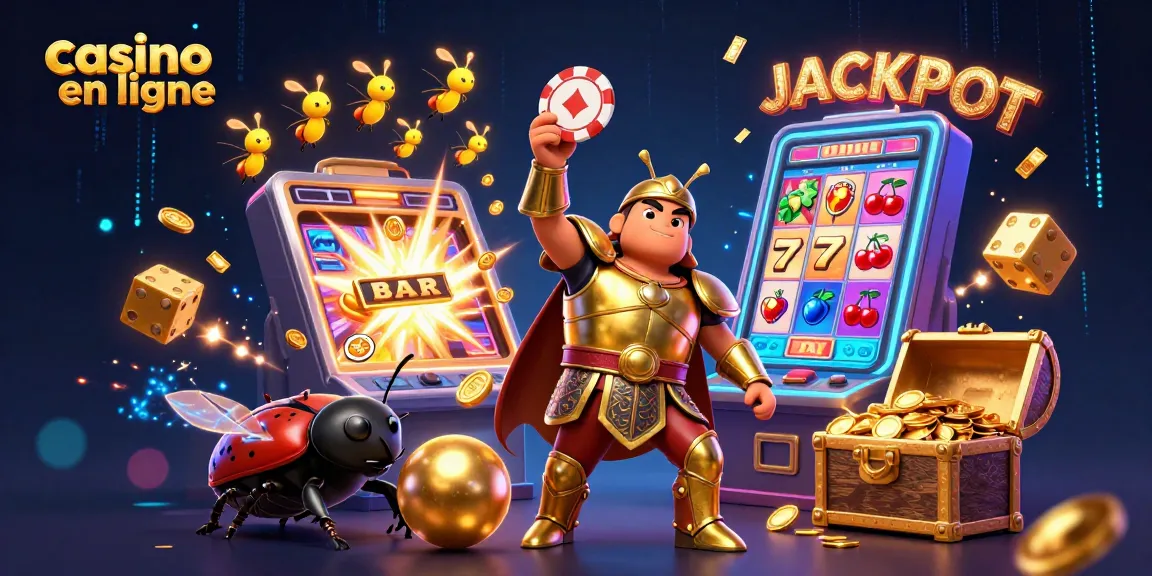 Faites le jackpot avec le casino en ligne, jouez à côté d'un scarabée de gladiateur !