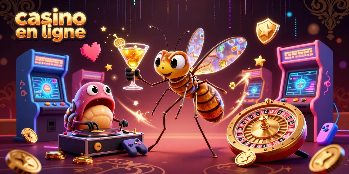 Jouez au casino en ligne avec une ambiance unique et colorée, découvrez le jeu dans une illustration dynamique.
