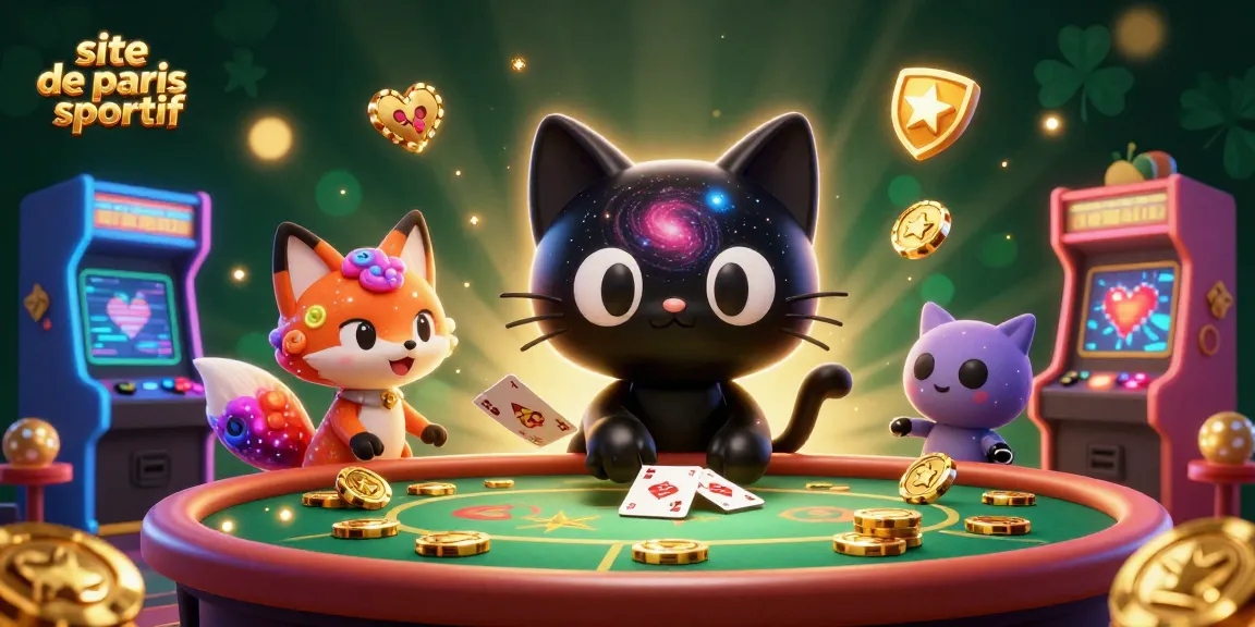 Pariez sur un site de paris sportif et gagnez avec un chat noir trou noir mystérieux au casino cosmique.