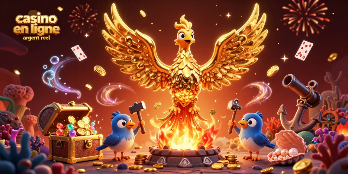 Plongez dans l'univers du casino en ligne argent réel avec une illustration captivante et dynamique.