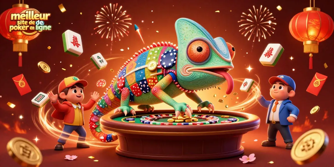 Jeux captivants sur le meilleur site de poker en ligne, chasseur de pièces d'or et ambiance festive.