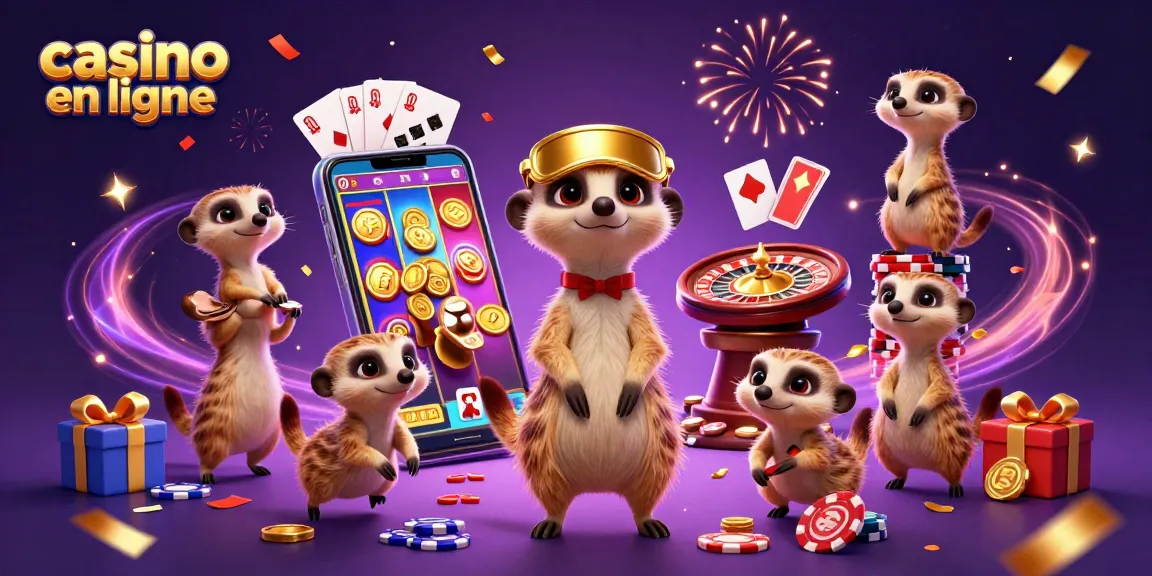 Les meerkats exploitent un casino en ligne avec des jeux en direct et des machines à sous.